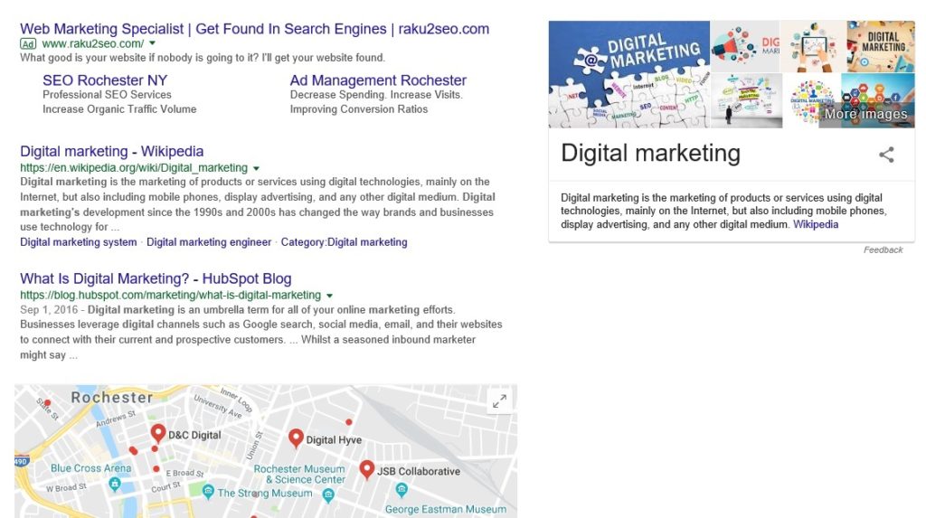 Google's ads are more dynamic than ever. Site links providing useful info.